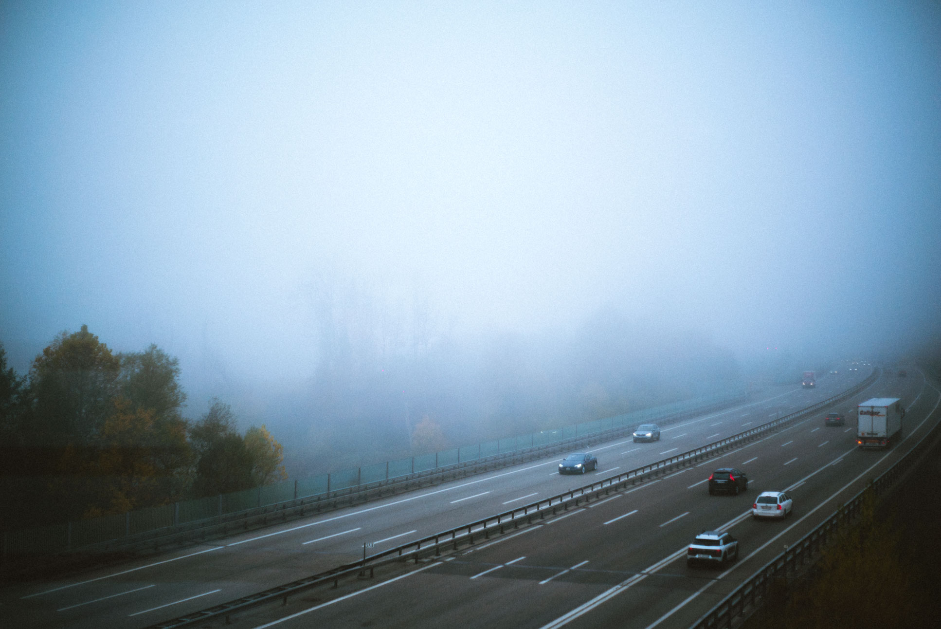 the drivers might not be too happy about it but i love this fog