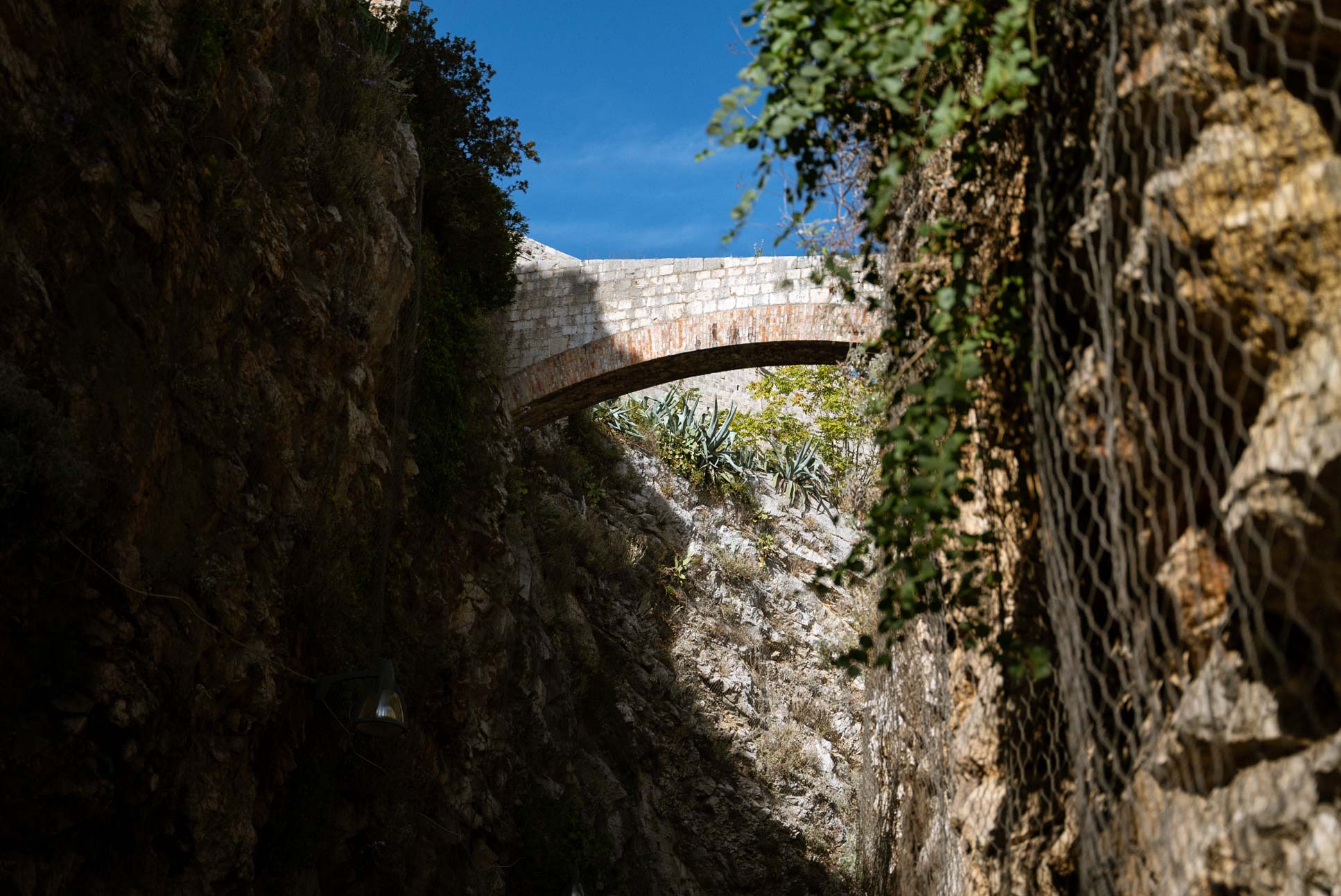 by the old Dubrovnik city walls