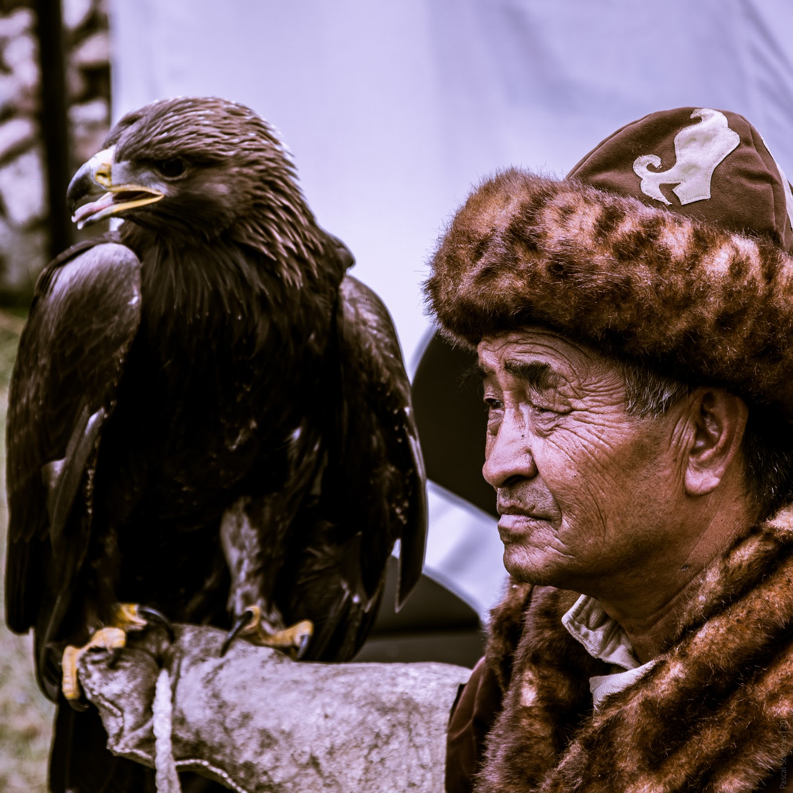In a traditional Kazakh village