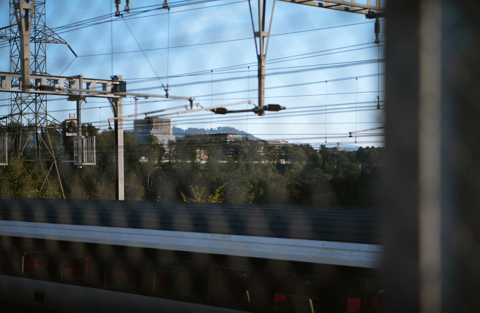 Observing the train going to Olten