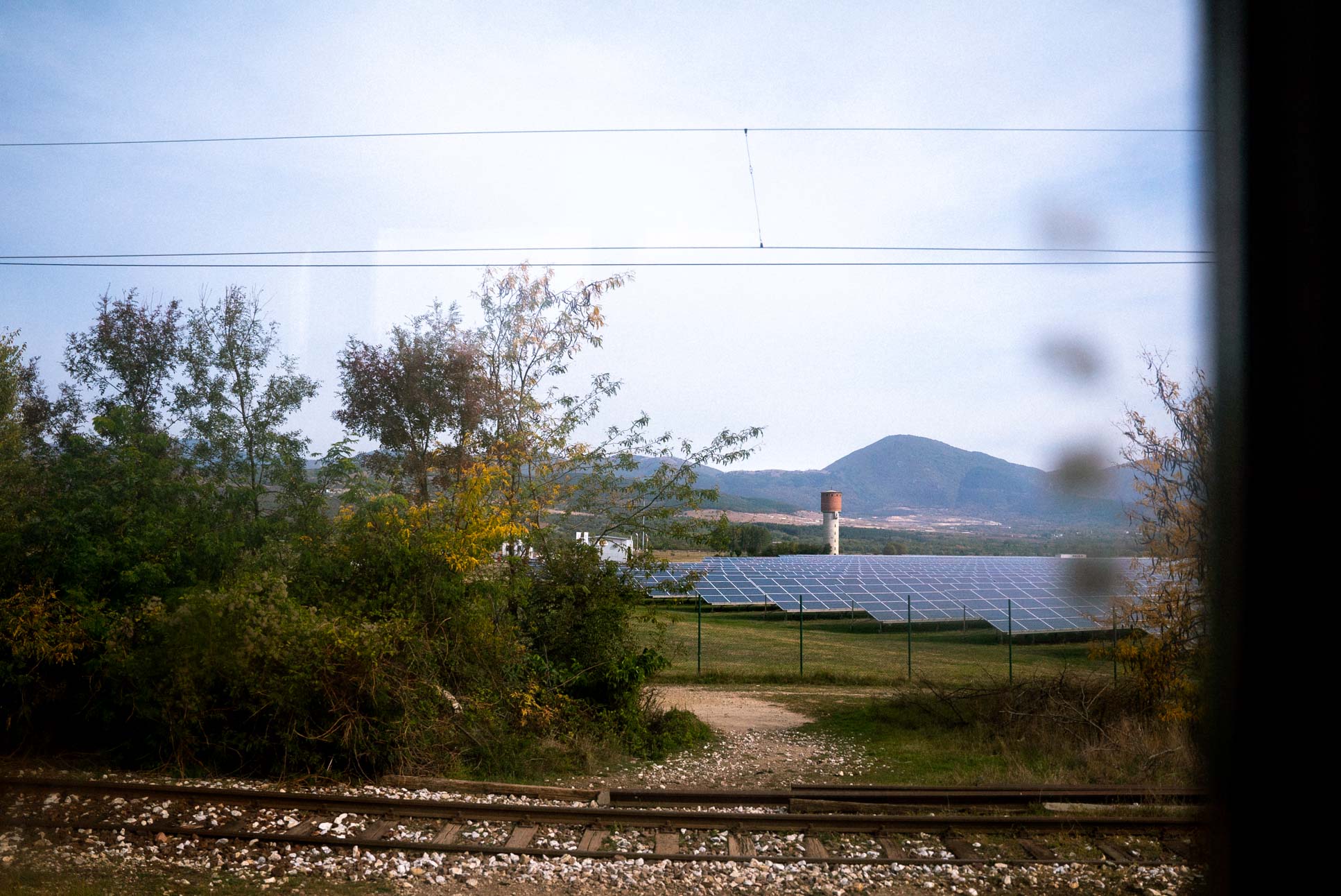 looking out the train window near Черганово