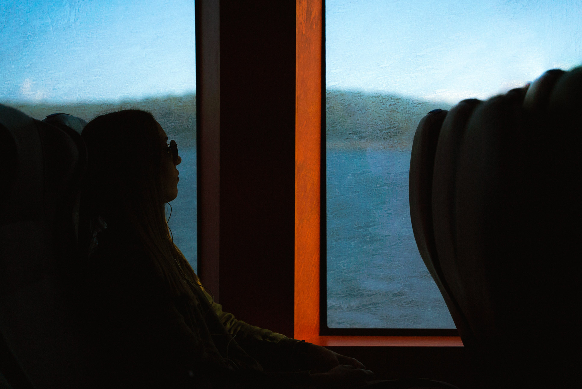 tall waves and salty water make it difficult to see anything through these windows