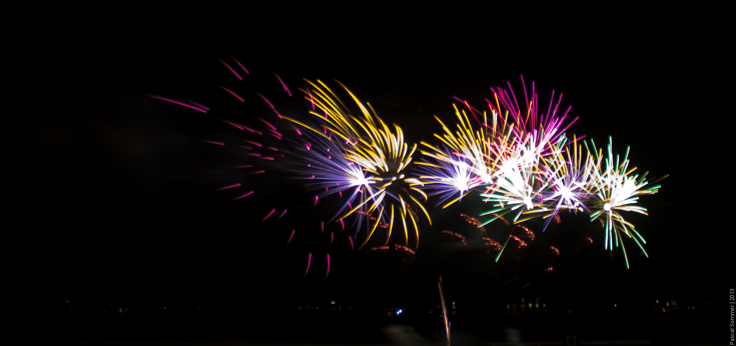 Fireworks on Bonfire Night in Chester