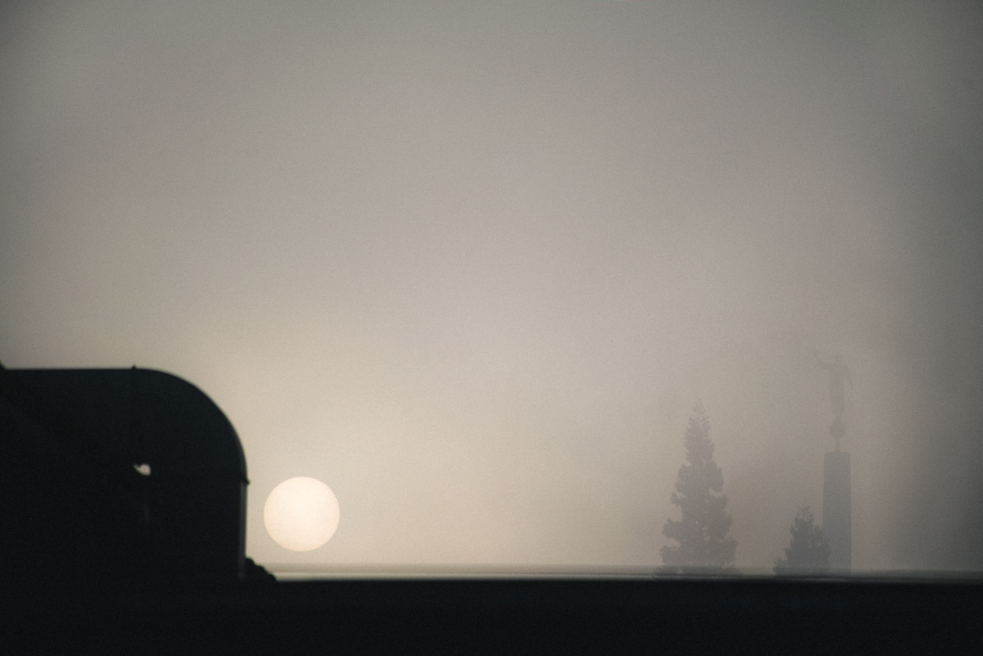 Sunset through the Fog