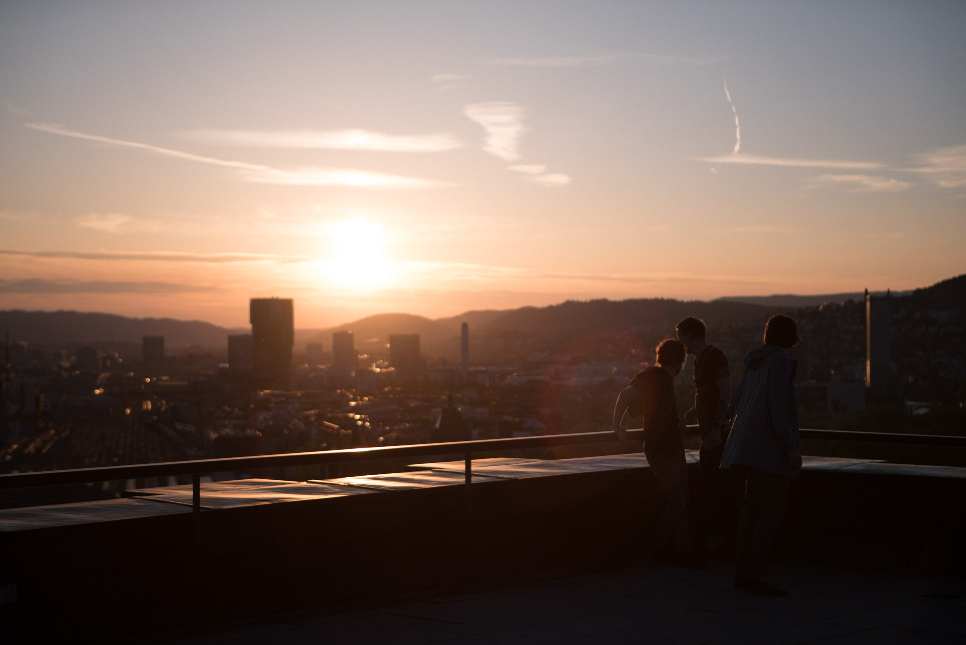 Zurich as seen from the top of ETH Zurich