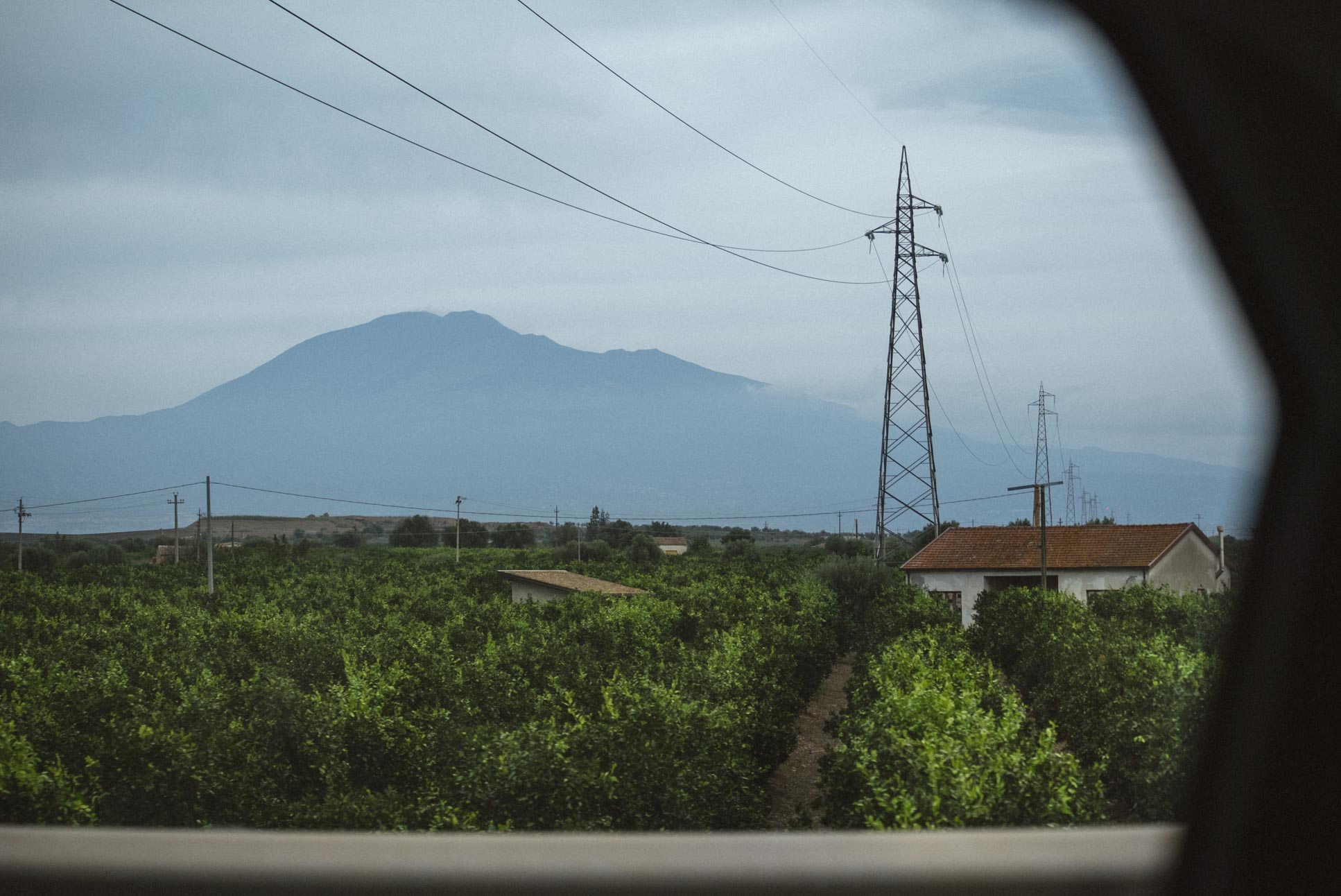 Mount Etna in the background