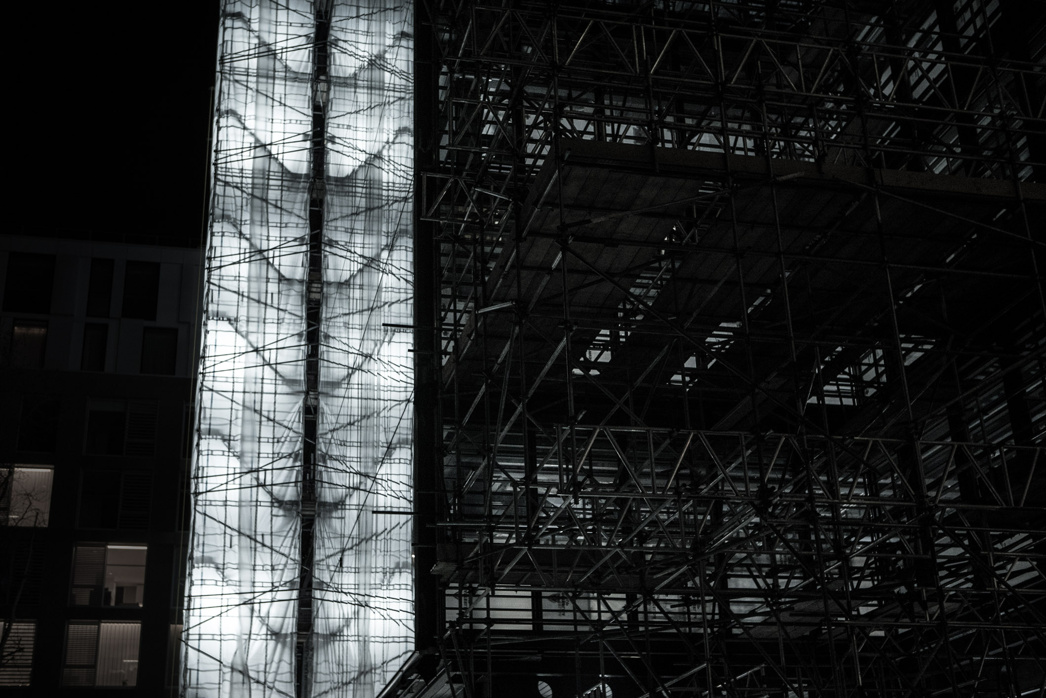 Construction between Smithfield Market and St. Paul's Cathedral