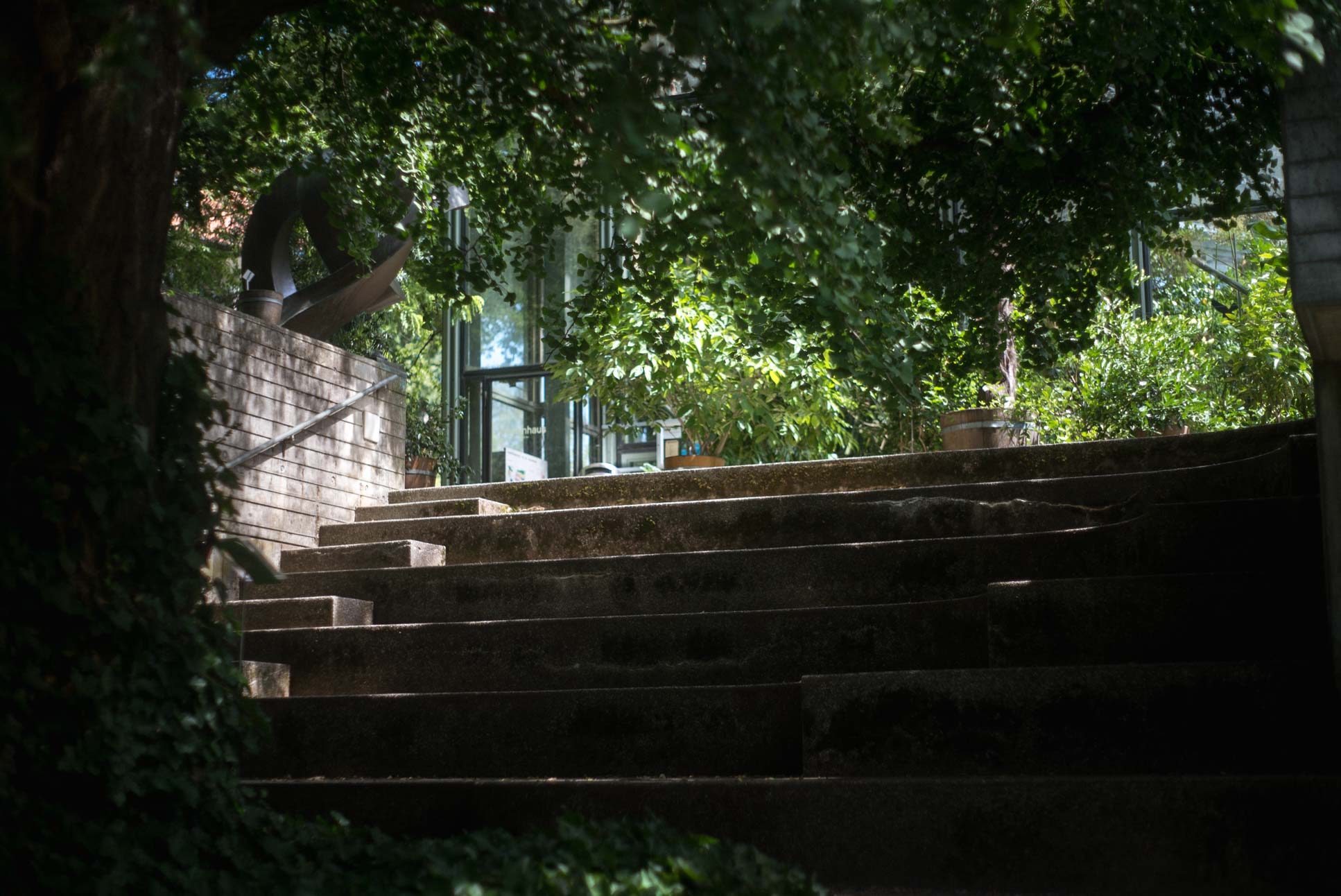 Stairs up to the pretty building seen on the other photos in this post