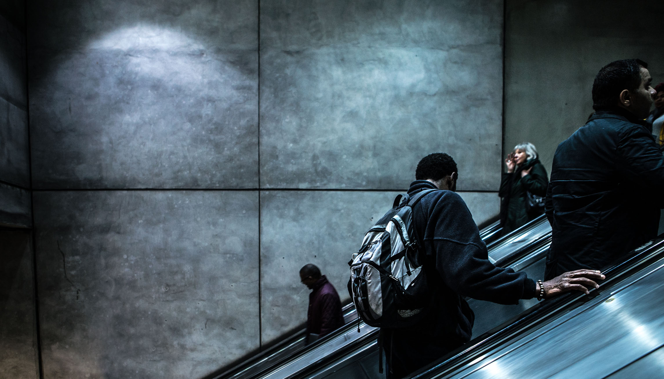 There are some fascinating wall textures down in London Bridge Underground Station