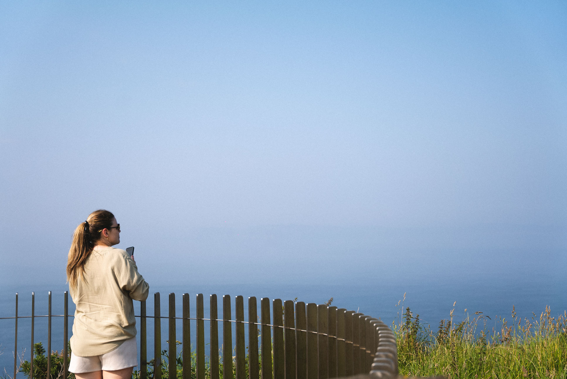 Rathlin Island should be visible in this direction if the air was slightly clearer