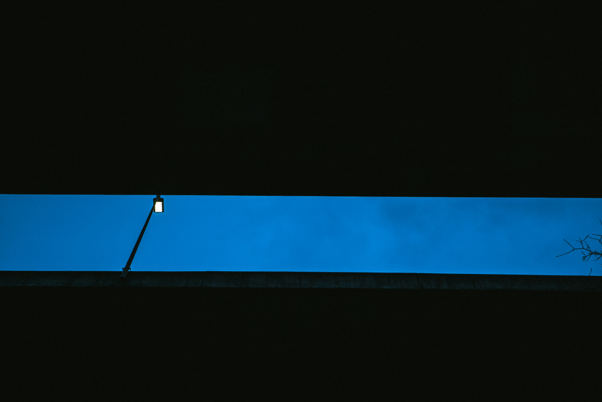 This was taken from under two parallel bridges in Worblaufen.