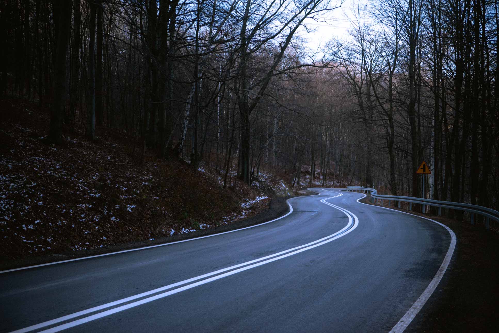 Very tempting to ride a longboard down this road, might not be the safest thing to do though