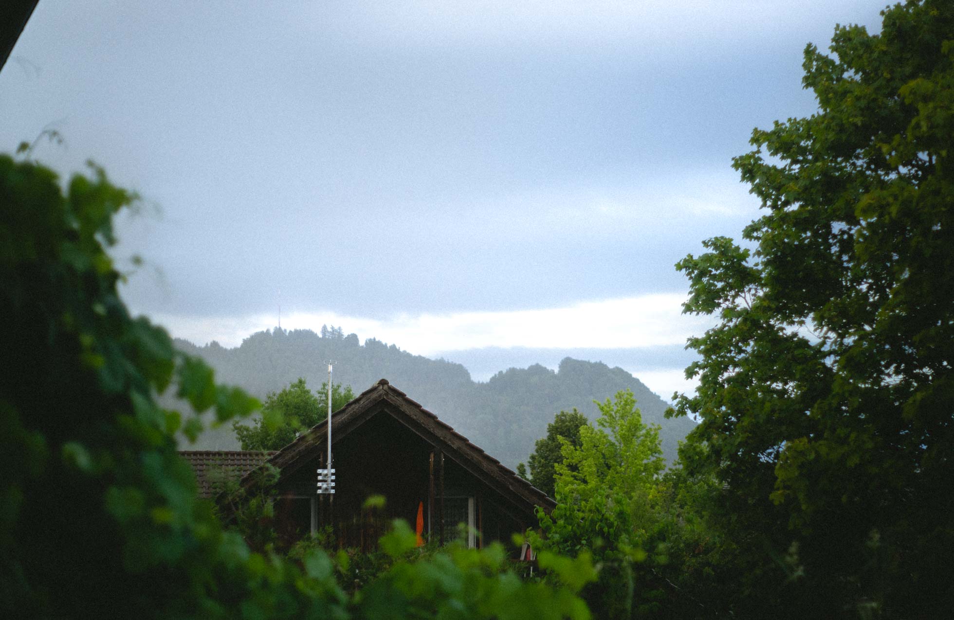 just before the rain