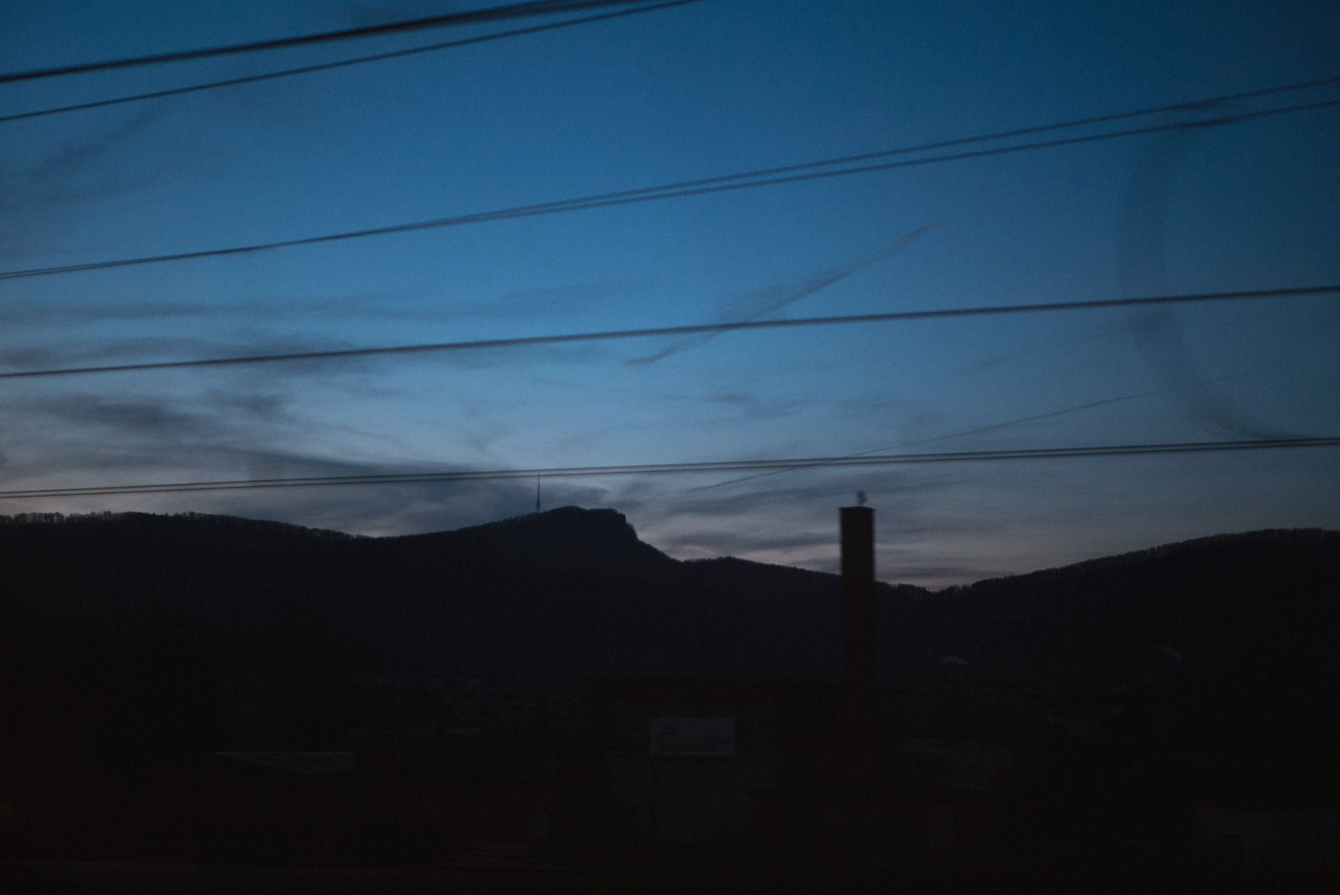On the train from Zurich to Bern